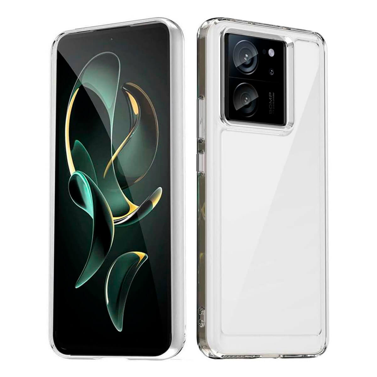 CARCASA XIAOMI 13T PRO 5G HYBRID (BUMPER + TRASERA TRANSPARENTE) | Accesorios