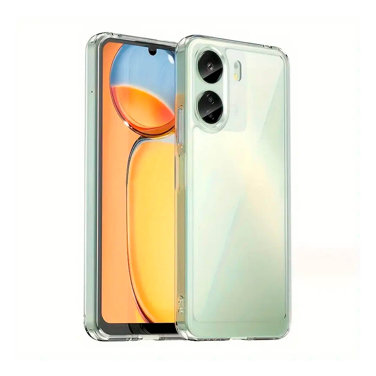 CARCASA XIAOMI REDMI 13C HYBRID (BUMPER + TRASERA TRANSPARENTE) | Accesorios
