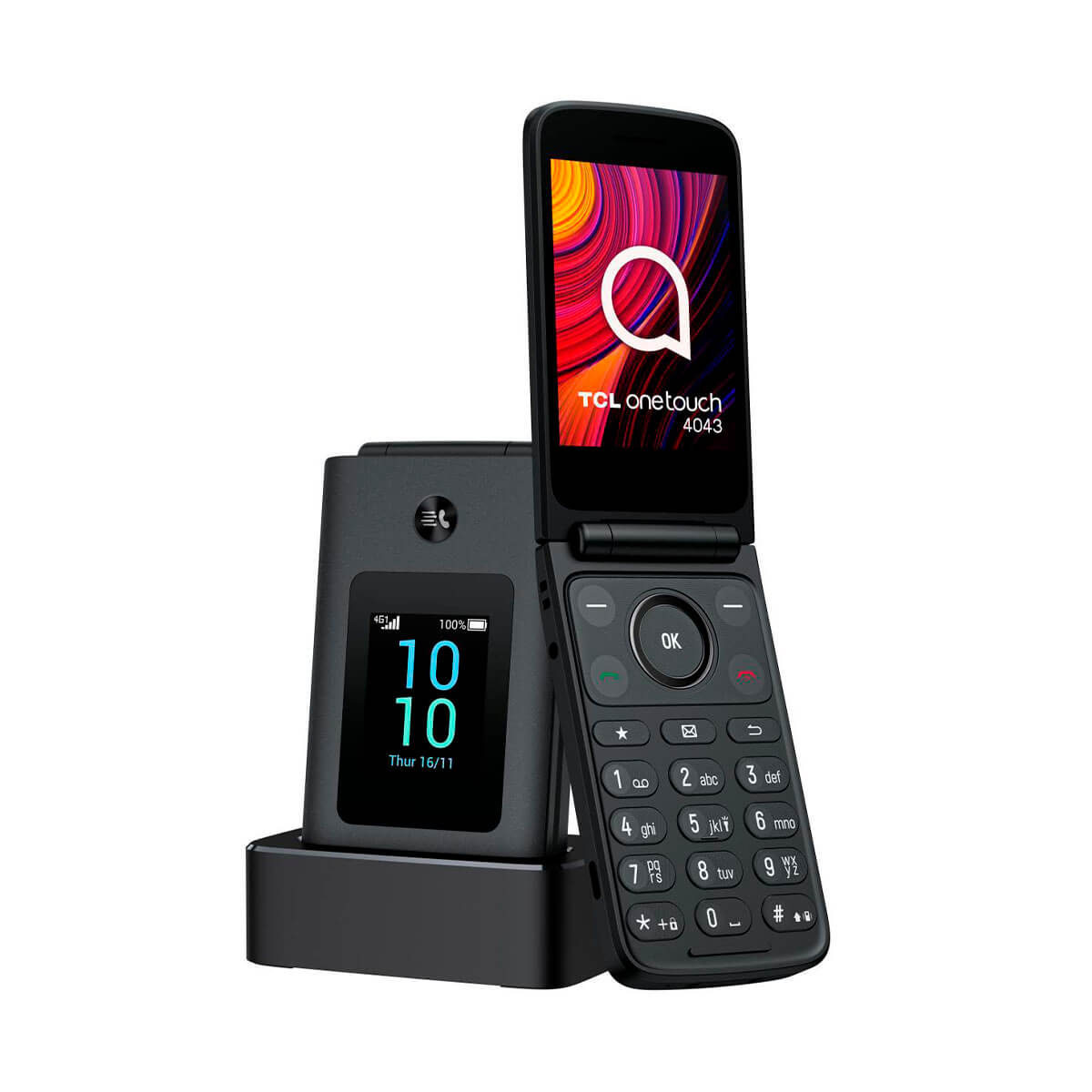 TCL ONETOUCH 4043D 128MB GRIS (DARK NIGHT GREY) DUAL SIM | M�viles libres