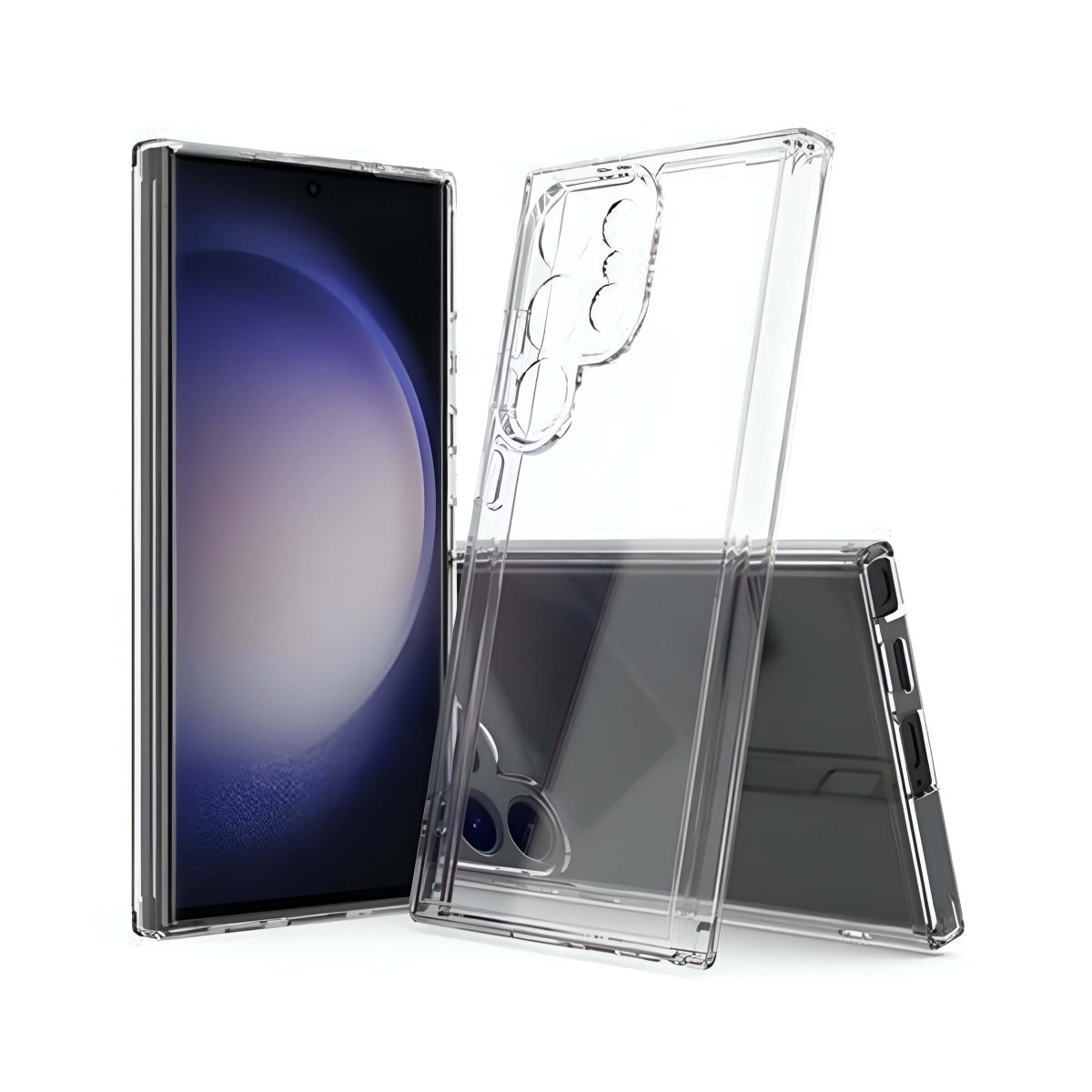 CARCASA SAMSUNG GALAXY S24 ULTRA HYBRID (BUMPER + TRASERA TRANSPARENTE) TRANSPARENTE |