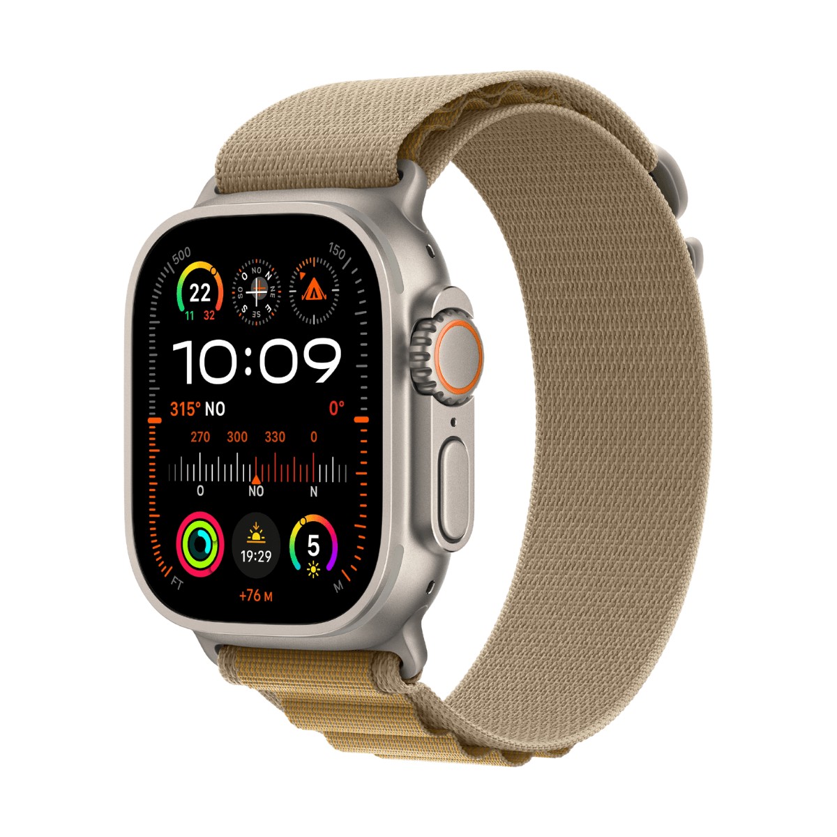 APPLE WATCH ULTRA 2 GPS + CELLULAR 49MM TITANIO CON CORREA ALPINE LOOP CANELA - TALLA M | Wearables