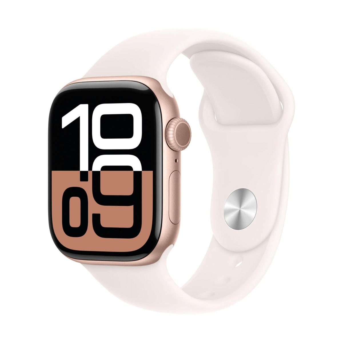 APPLE WATCH SERIES 10 GPS 46MM ALUMINIO ORO ROSA Y CORREA DEPORTIVA ROSA (LIGHT BLUSH) - TALLA M/L | Wearables