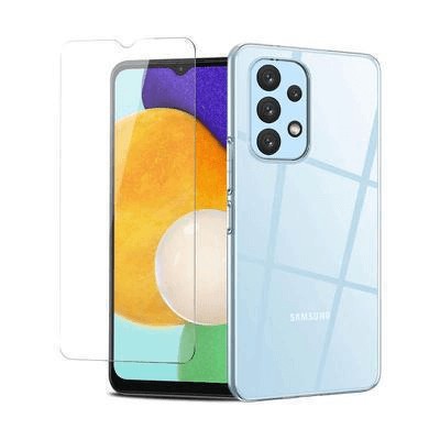 PROTECTOR CRISTAL TEMPLADO + CARCASA HIBRIDA 3,00 10,0 SAMSUNG GALAXY A23 5G / A23 4G / M13 / M23 TRANSPARENTE |