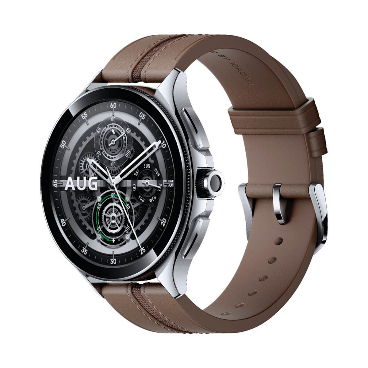 XIAOMI WATCH 2 PRO LTE ACERO PLATA CON CORREA DE CUERO MARRON REACONDICIONADO - MUY BUENO