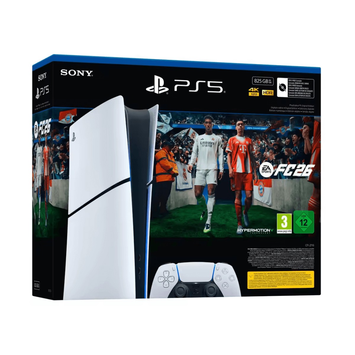 CONSOLA SONY PLAYSTATION 5 SLIM 825GB EDICION DIGITAL - EA SPORTS FC 26