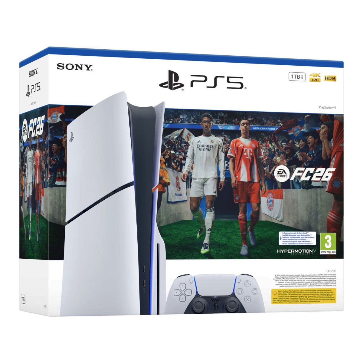 CONSOLA SONY PLAYSTATION 5 SLIM 1TB EDICION DISCO - EA SPORTS FC 26