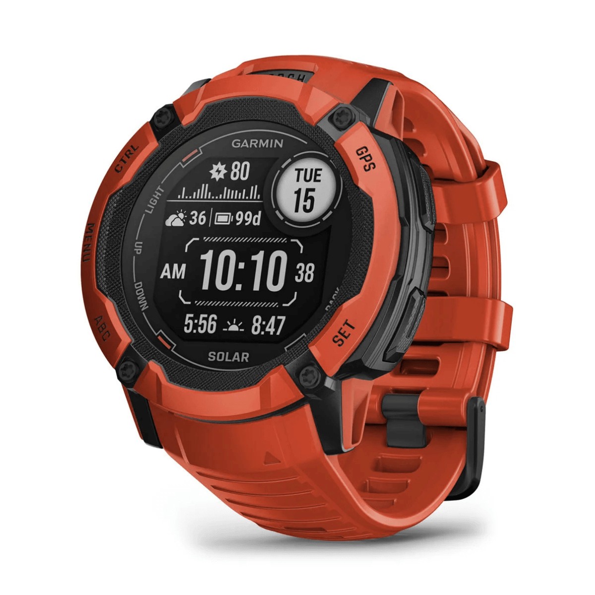 GARMIN INSTINCT 2X SOLAR GPS 50MM SMARTWATCH ROJO (RED)