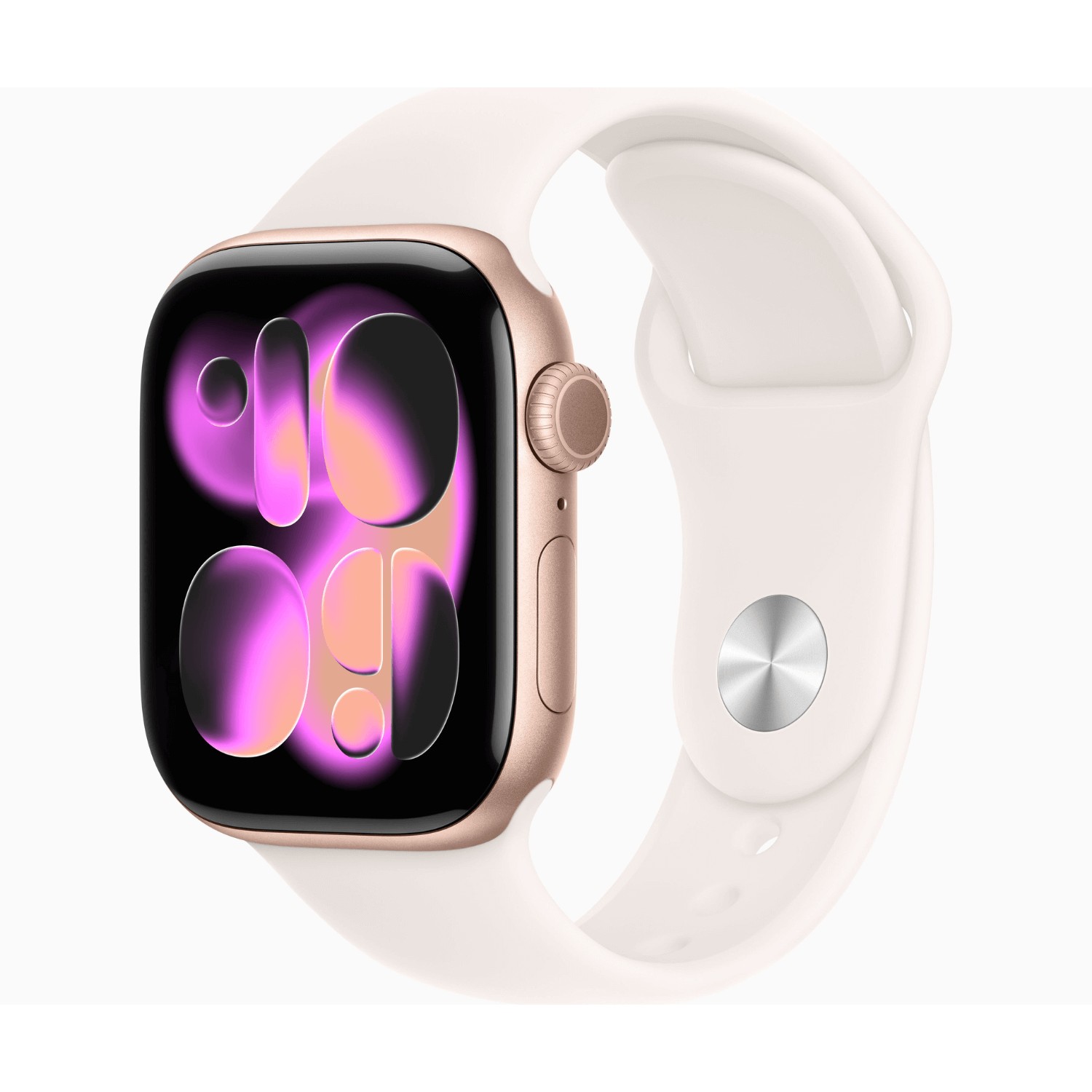 APPLE WATCH SERIES 11 GPS + CELLULAR 42MM TITANIO ORO Y CORREA SPORT BAND ROSA (LIGHT BLUSH) - TALLA M/L | Wearables
