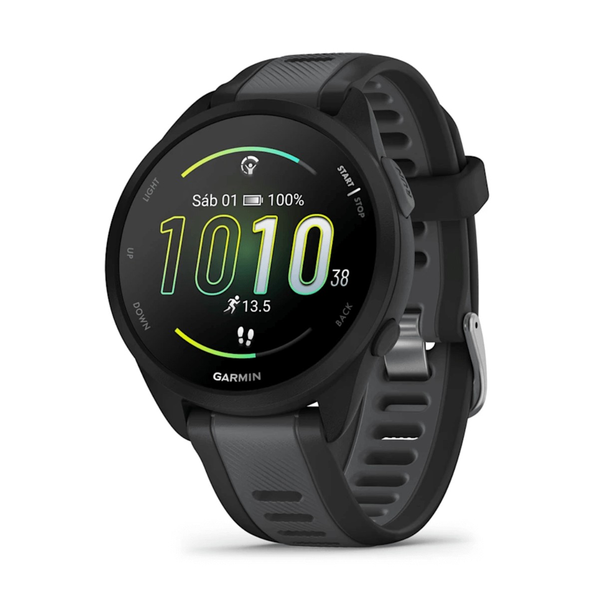 GARMIN FORERUNNER 165 43MM GPS SMARTWATCH NEGRO