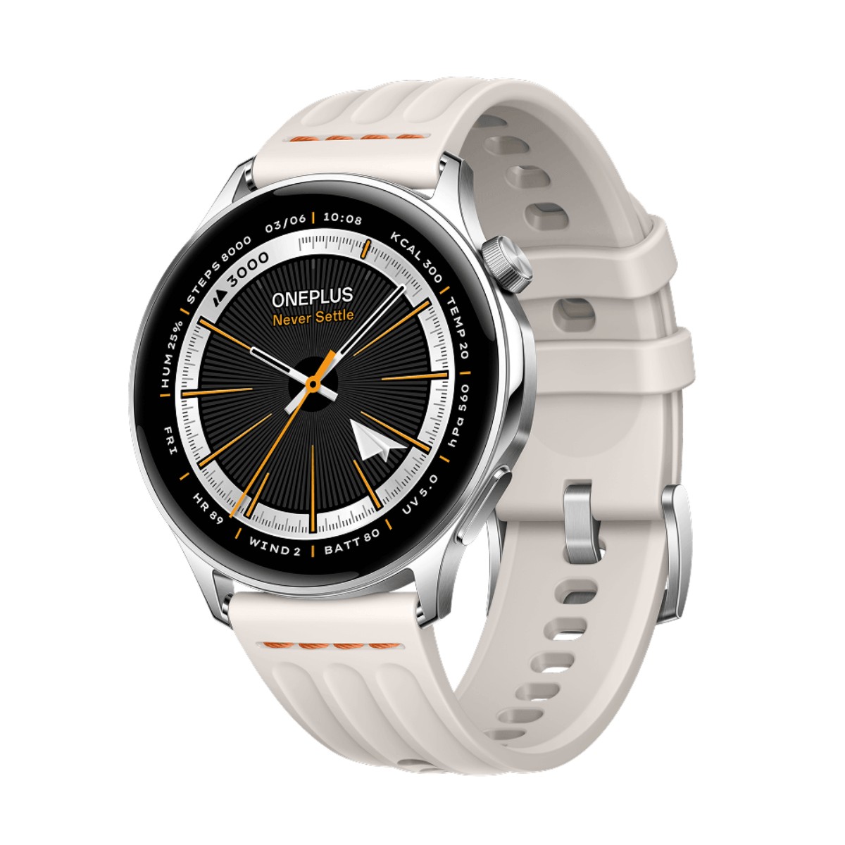 ONEPLUS WATCH LITE 45MM BLUETOOTH PLATA (SILVER STEEL) | Wearables