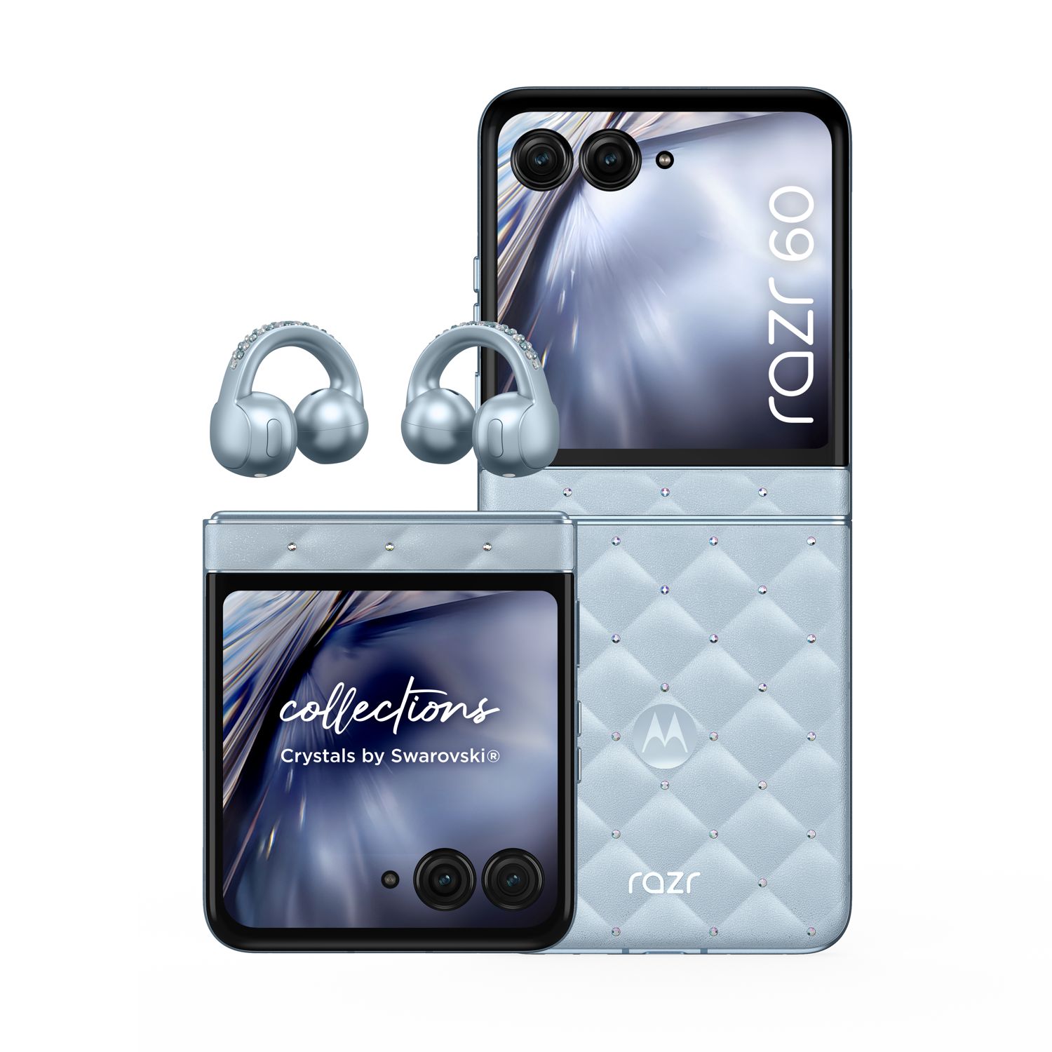 MOTOROLA RAZR 60 5G 8GB/256GB GRIS AZULADO DUAL SIM + MOTO BUDS LOOP SWAROVSKI EDITION | M�viles libres