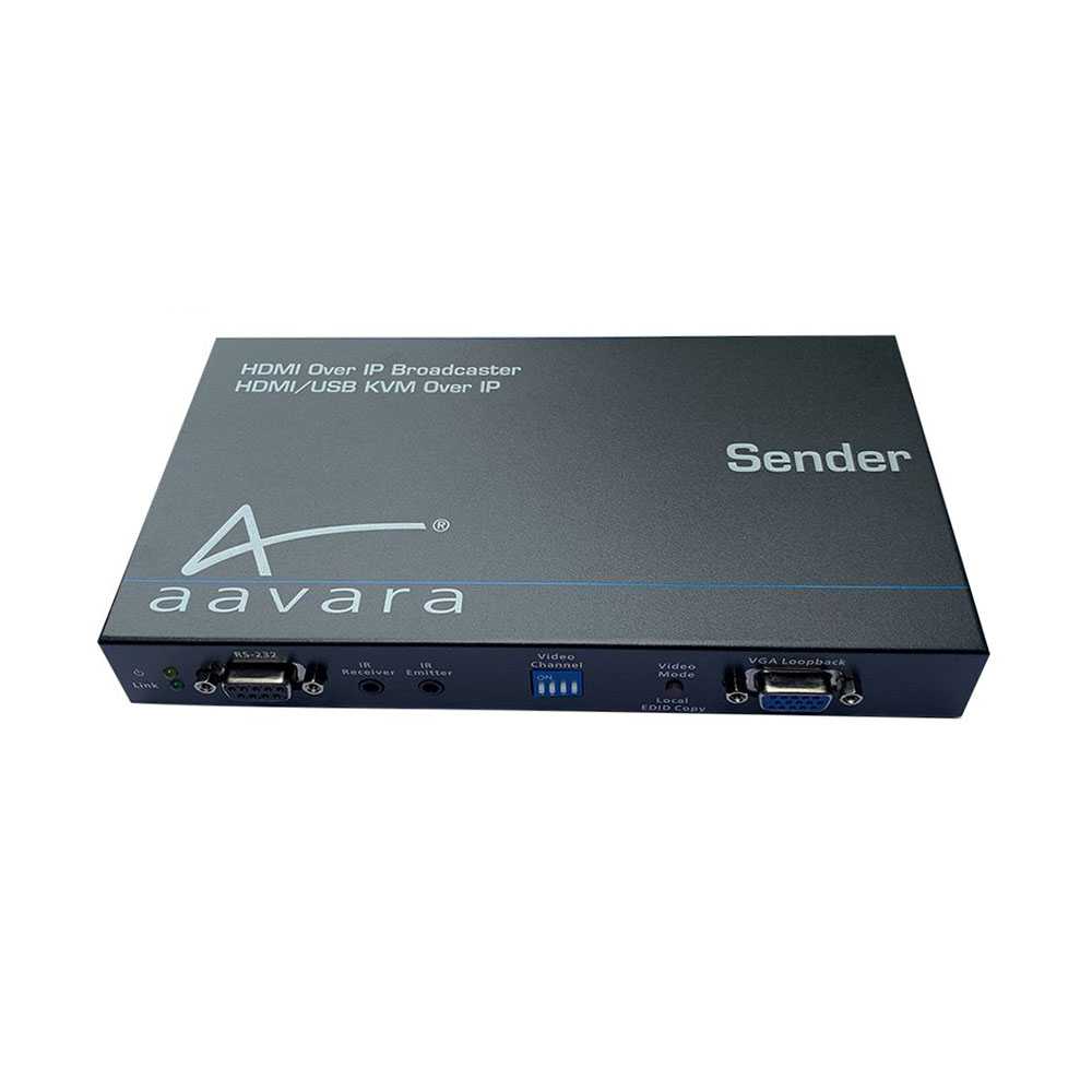 Aavara PB9000HD-SE. Transmisor sobre IP de 1080p.