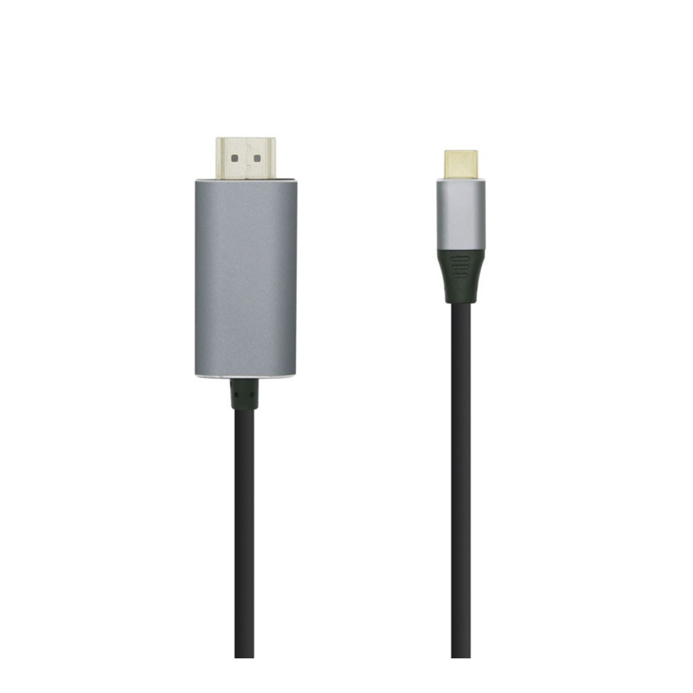 Cable Conversor USB Tipo-C Macho / HDMI Macho. 1.8m. Negro
