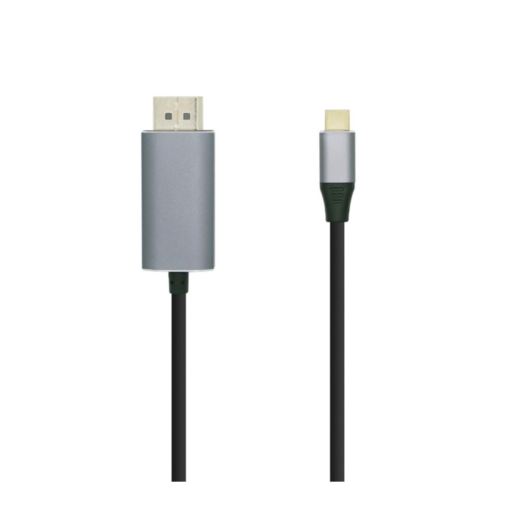 Cable Conversor USB Tipo-C Macho / Displayport Macho. 0.8m. Negro
