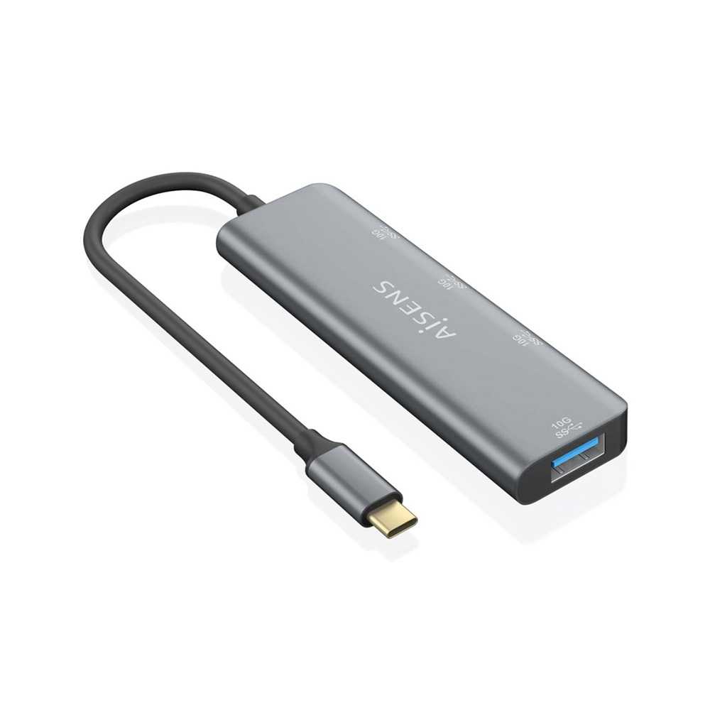 Hub USB 3.2 Gen2 10G USB-C. USB-C/M-1xUSB-C/H-3xUSB-A/H. Gris. 15cm.