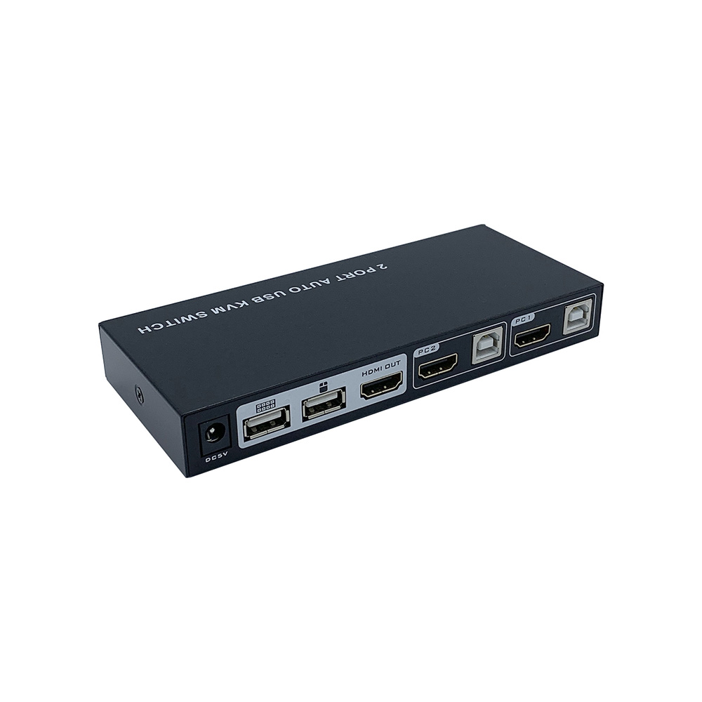 Conmutador KVM HDMI 4K@60HZ USB 1U-2PC