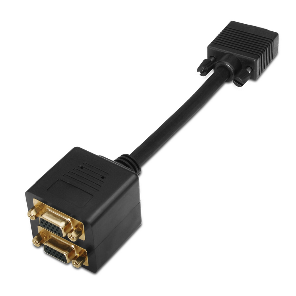 Cable bifurcador SVGA. Tipo HDB15-Macho / 2xHDB15-Hembra. 20cm. | Accesorios general