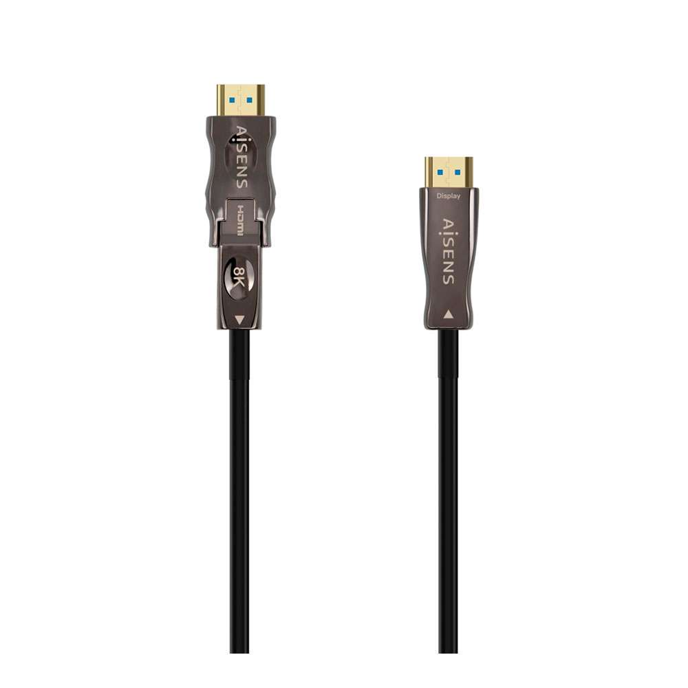 Cable Hdmi V2.1 AOC Desmontable Ultra Alta Velocidad 8K@60HZ 4:4:4 48Gbps. A/M-D/A/M. Negro. 15m.