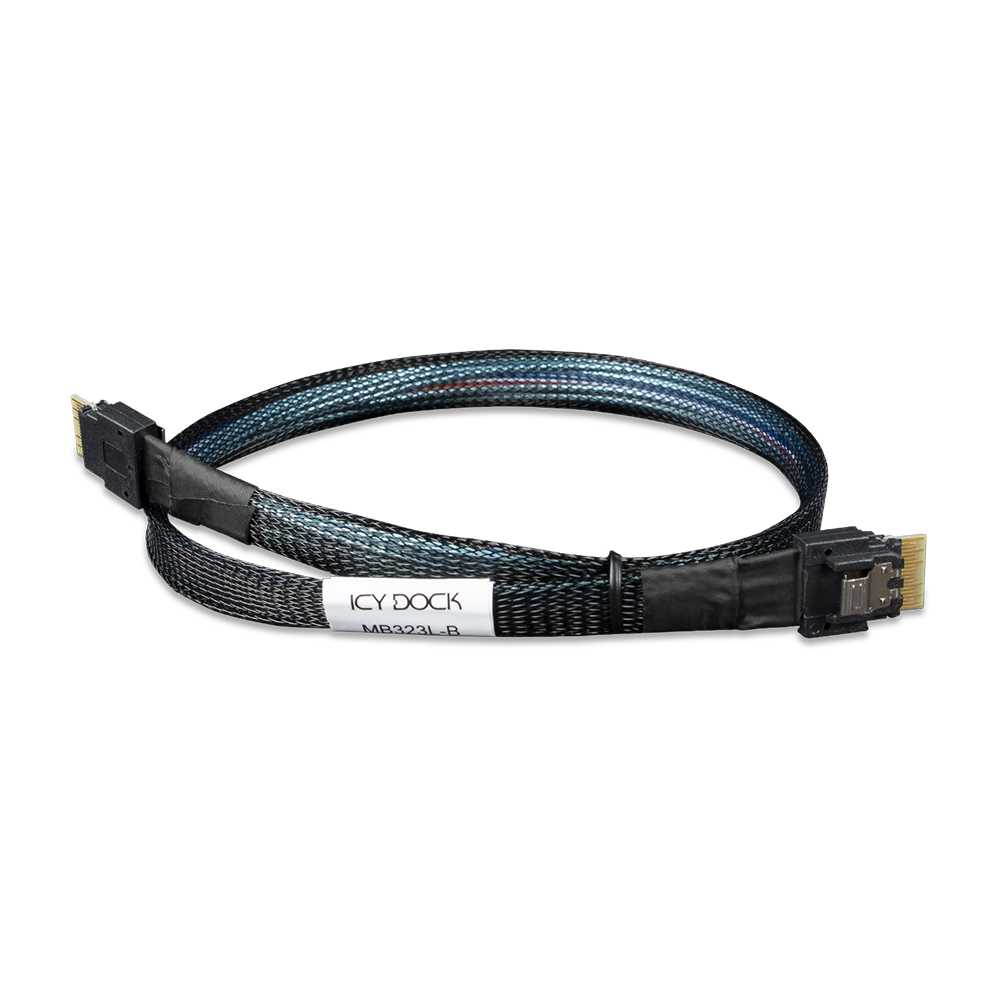 Icy Dock MB323L-B. Cable Slim SAS SFF-8654 a Slim SAS SFF-8654. 0.5m.