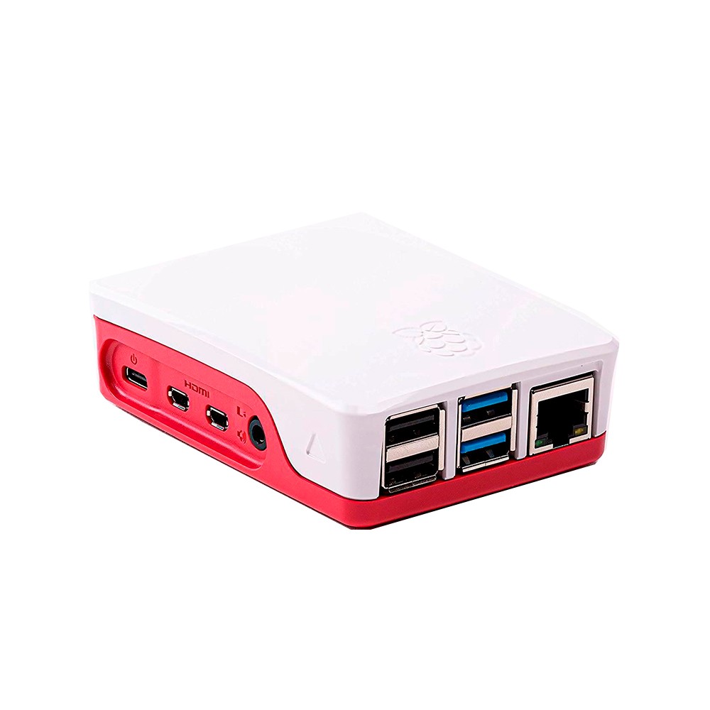Caja Rojo/Blanco para Raspberry Pi 4