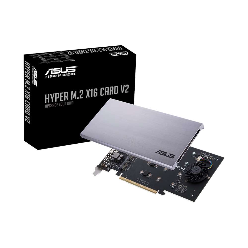 Asus Hyper M.2 x16 V2. Tarjeta PCIe x16 4x NVMe M.2