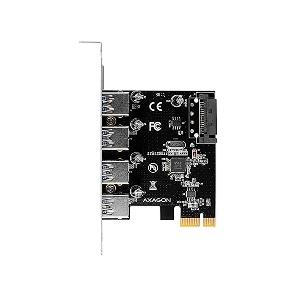 Axagon PCEU-430VL. Tarjeta PCIe x1 a 4x USB 3.0 | Hardware