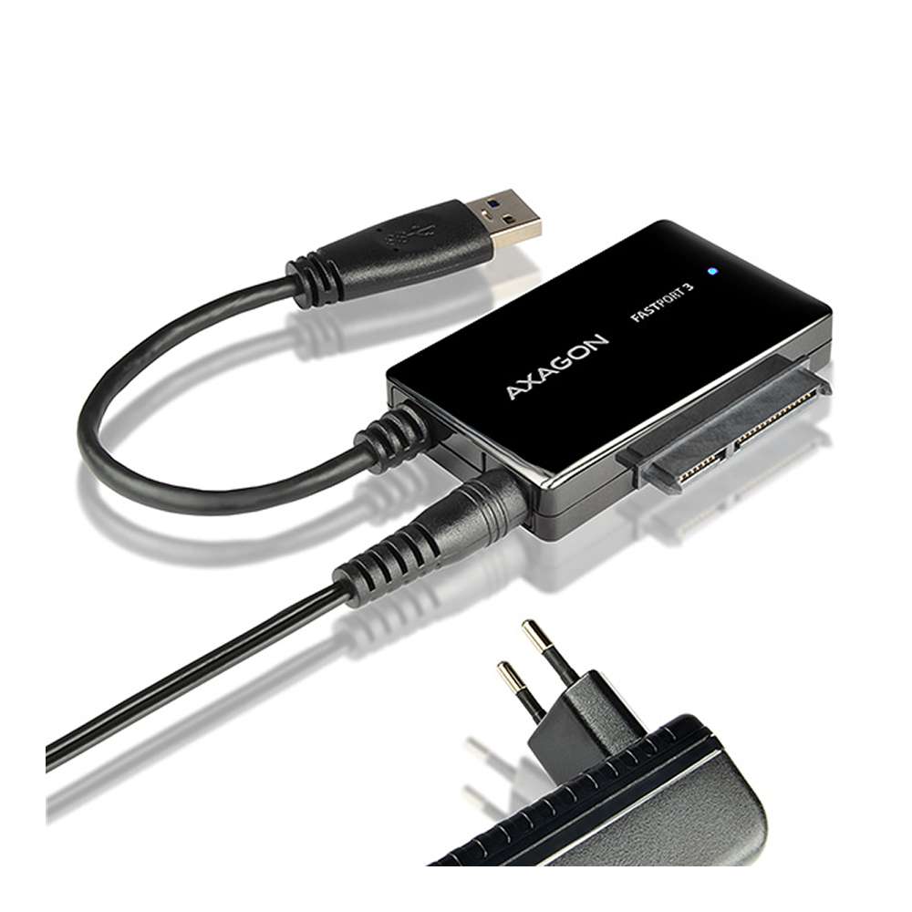 Axagon ADSA-FP3. Adaptador USB-A a SATA