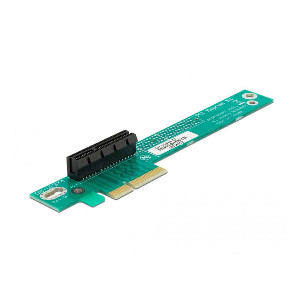 Delock Riser Card PCIe x4 -> x4 con ngulo 90 izquierda