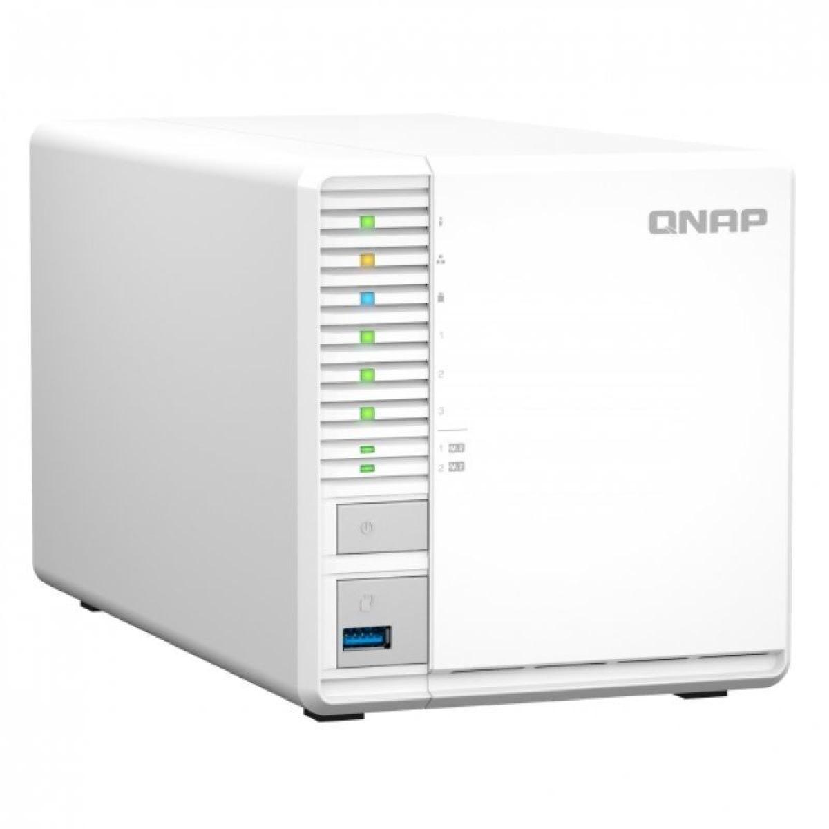NAS QNAP TS-364-4G/ 3 BAHIAS 3.5"- 2.5"/ 4GB DDR4/ FORMATO TORRE