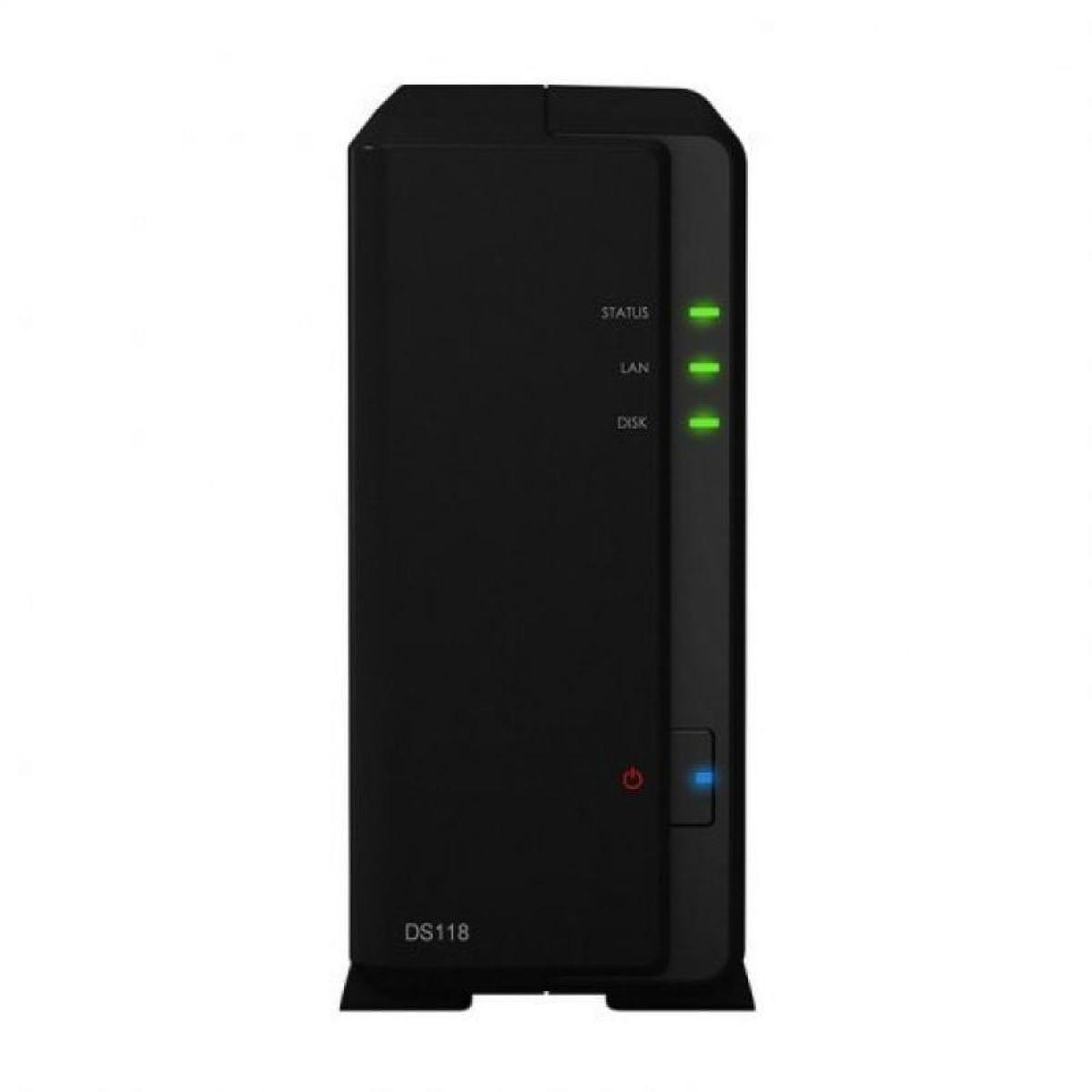NAS SYNOLOGY DISKSTATION DS118/ 1 BAHIA 3.5"- 2.5"/ 1GB DDR4/ FORMATO TORRE
