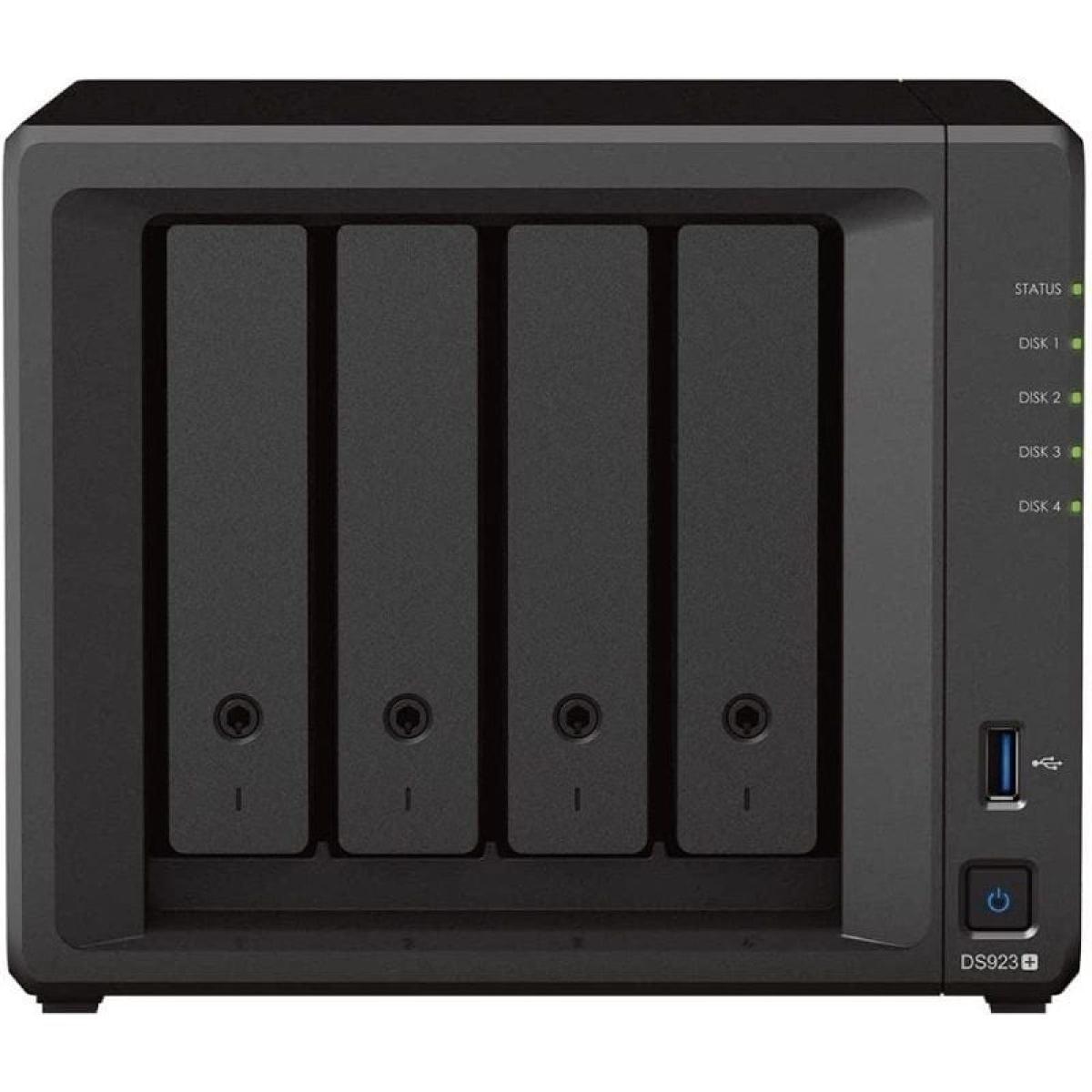 NAS SYNOLOGY DISKSTATION DS923+/ 4 BAHIAS 3.5"- 2.5"/ 4GB DDR4/ FORMATO TORRE