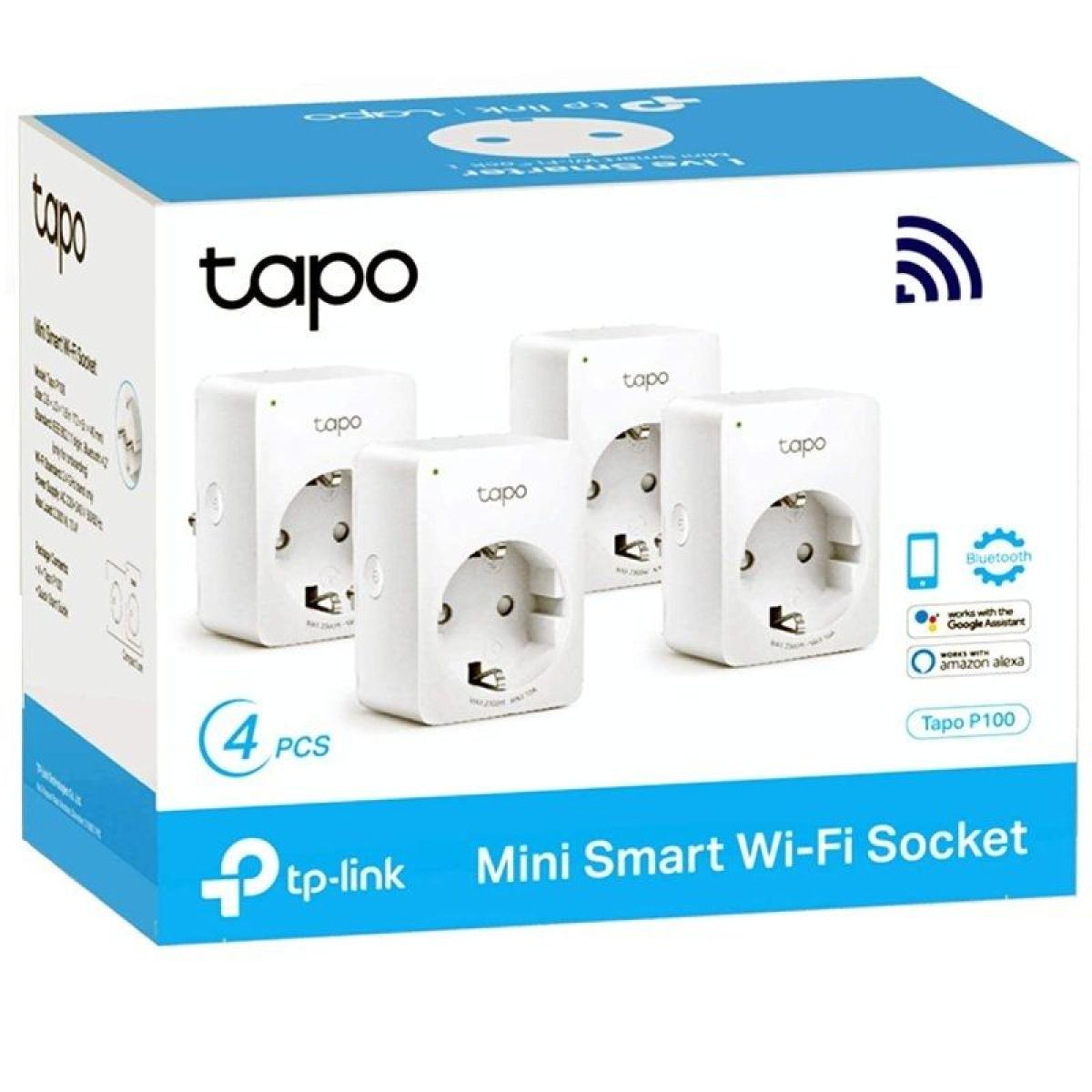≫ Pack ahorro de 4 enchufes inteligentes TP-Link Tapo P100 ✓