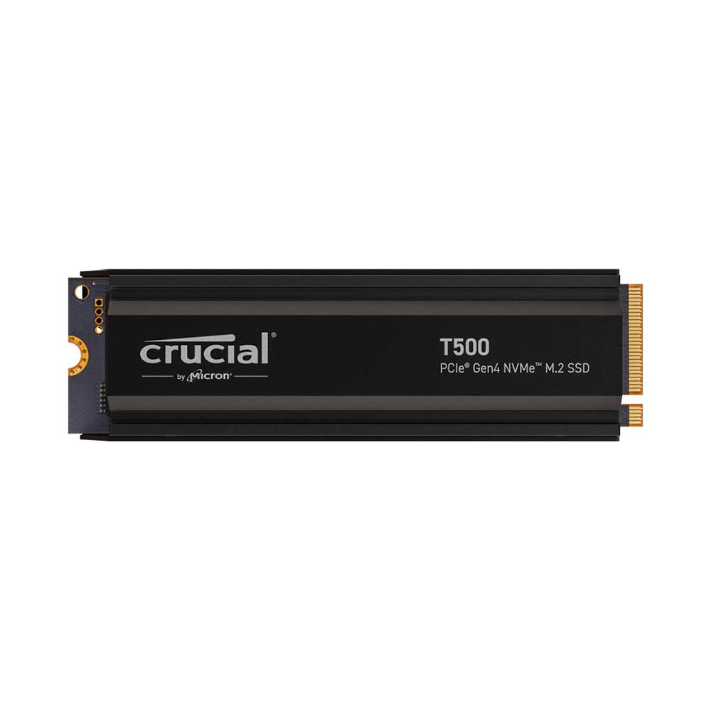 SSD 1Tb Crucial T500 NVMe M.2 Type 2280 con disipador