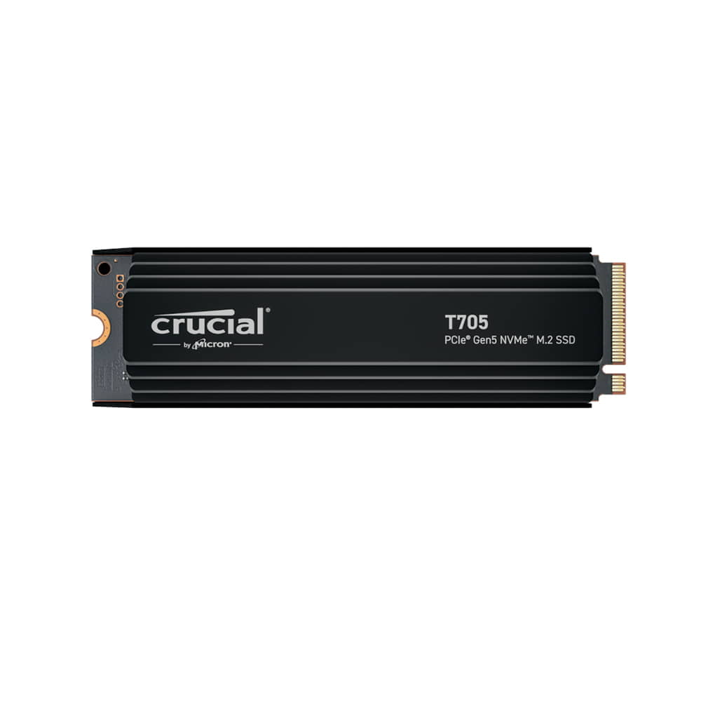 SSD 2Tb Crucial T705 NVMe M.2 Type 2280 con disipador