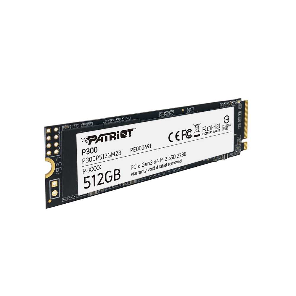 SSD 512Gb Patriot P300 NVMe M.2 Type 2280 | Hardware