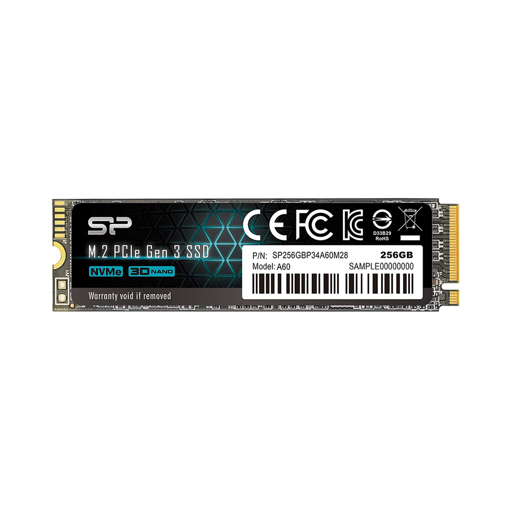 SSD 256GB Silicon Power P34A60 NVMe M.2 Type 2280