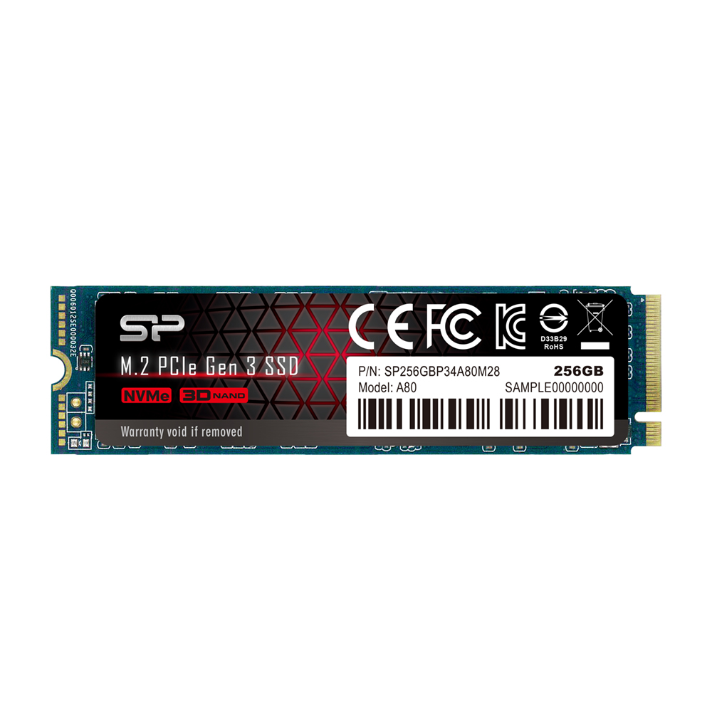 SSD 256GB Silicon Power P34A80 NVMe M.2 Type 2280