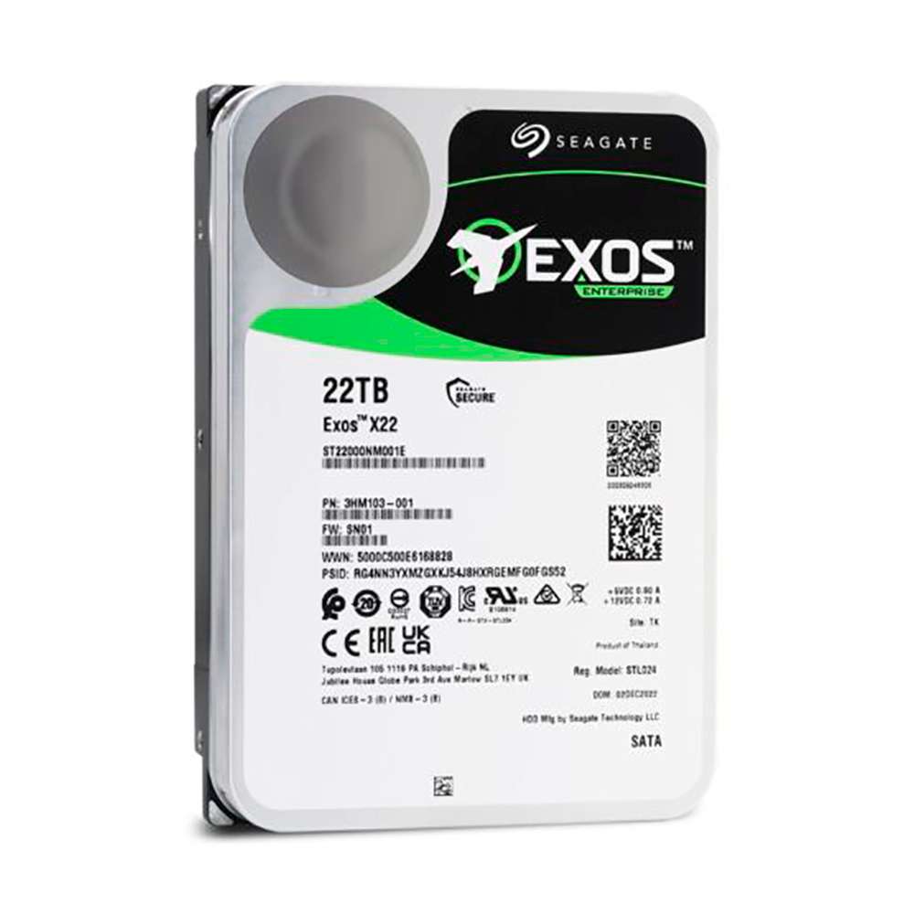 HDD 22Tb Seagate Exos X22 3.5 SATA3 7200rpm