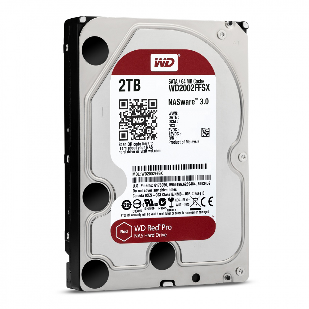 HDD 2Tb Western Digital Red Pro NAS 3.5 SATA3 7200rpm