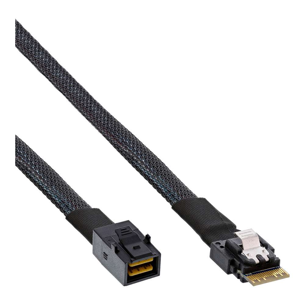Inline 27643B. Cable Slim SAS SFF-8654 a Mini SAS HD SFF-8643. 1m.