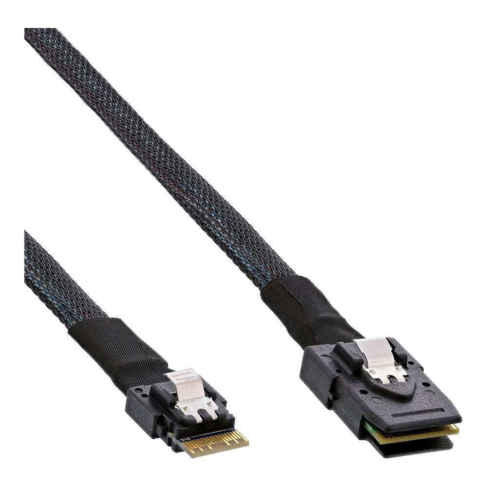 Inline 27645B. Cable Slim SAS SFF-8654 a Mini SAS SFF-8087. 1m.