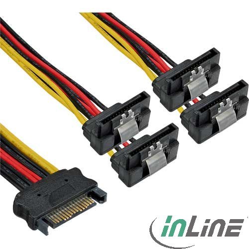 Inline 29683V. Cable alimentacin SATA a 4x SATA.