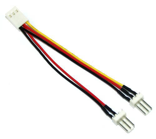Inline 33433. Ladrón cable Molex 3-pin. 1 Hembra x 2 Macho