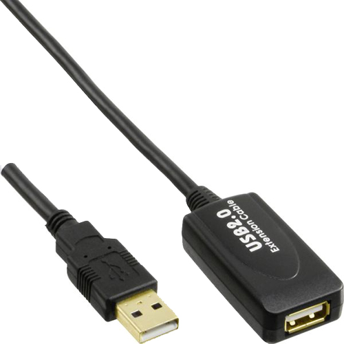 Inline 34607I. Cable USB 2.0 con amplificacin de seal. Tipo A Macho-Tipo B Hembra. 7.5m.