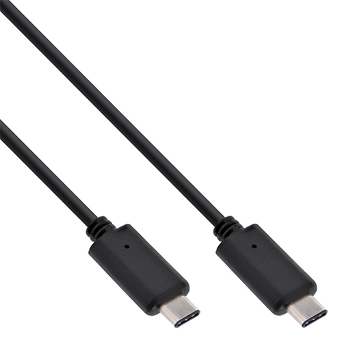 Inline 35701. Cable USB 3.1 Tipo C Macho-Macho. 1m. Negro