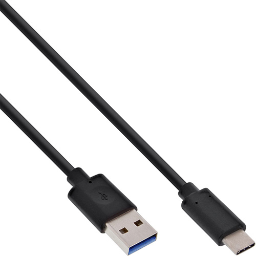 Inline 35714. Cable USB 3.1 Tipo C Macho-Tipo A Macho. 1.5m. Negro