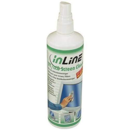 Inline 43204. Kit de limpieza para monitores LCD/TFT. Spray 250ml