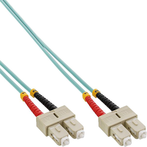 Cable Duplex fibra ptica OM3 50/125 micras. SC/SC. 25 metros.