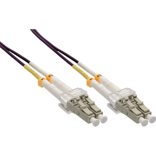 Cable Duplex fibra ptica OM4 50/125 micras. LC/LC. 1 metro.