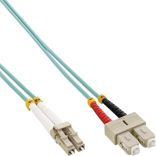 Cable Duplex fibra ptica OM3 50/125 micras. LC/SC. 35 metros.